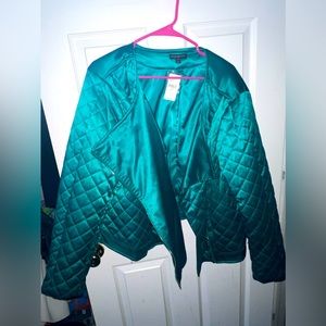 Lane Bryant green jacket New